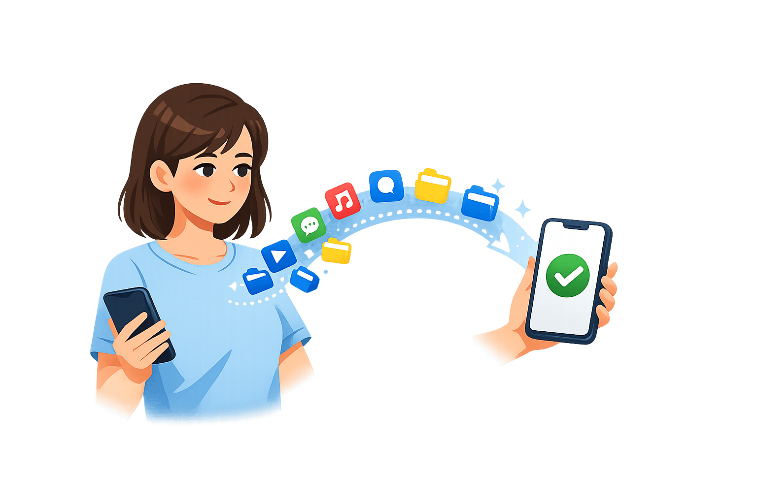 Easily transfer app backups to other devices